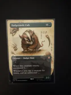 Badgermole Cub Borderless Variant MTG - The Last Airbender NM/M Free Shipping - Image 1