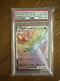 Pokemon TCG - Eternatus VMAX - 192/189 Darkness Ablaze - PSA 10 Christmas gift - Image 1