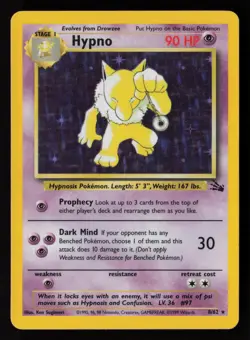 Hypno 23/62 Fossil Pokemon TCG LP - Image 1