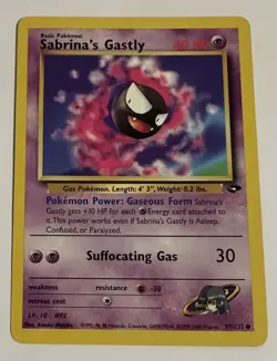 Pokemon TCG Sabrina's Gastly Gym Challenge 97/132 Regular Unlimited Common - Image 1