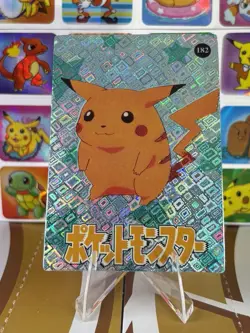 Pokemon Pikachu Vintage Pocket Monsters Vending HOLO Prism Sticker 1999 Nintendo - Image 1