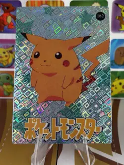 Pokemon Pikachu Vintage Pocket Monsters Vending HOLO Prism Sticker 1999 Nintendo - Image 4