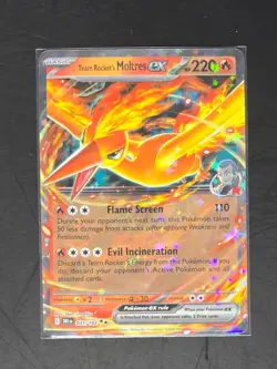 Team Rockets Moltres EX 31/182 Destined Rivals Pokemon TCG NM/M - Image 1