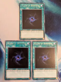 YuGiOh! Allure of Darkness WISU-EN054 Rare 1st Ed x 3 PLAYSET - Image 1