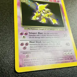 2000 Pokemon TCG WOTC Team Rocket Dark Alakazam #1 Holo Rare w/SWIRL 🌀 - NM - Image 4