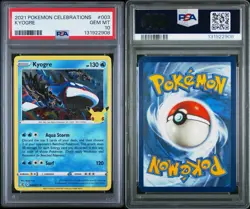 KYOGRE PSA 10 2021 POKEMON CELEBRATIONS #003 Holo Gem Mint - Image 3