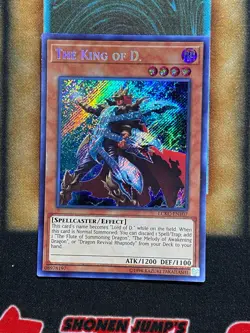 Yugioh The King Of D. LCKC-EN107 Secret Rare LP - Image 1