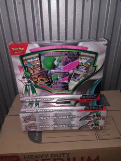 Lot of 3: POKEMON TCG IRON VALIANT ex BOX SET FACTORY SEALED NEW - Image 1