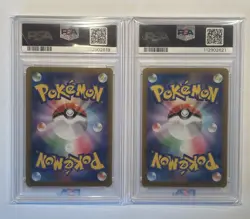 Pokemon SV8a Terastal Festival JP Eevee ex (RR) 126 & Jolteon ex (RR) 052 PSA 10 - Image 2