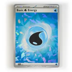 Pokemon - Basic Water Energy Holo - SVE011 - SV Stellar Crown - Promo - Image 1