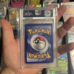 PSA 8 NM/MT 1999 POKEMON JUNGLE #53 GOLDEEN 1ST EDITION ENGLISH - Image 5