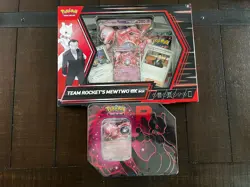Pokemon TCG: Team Rockets Mewtwo EX Tin / Team Rockets Mewtwo Ex Box "SEALED" - Image 1