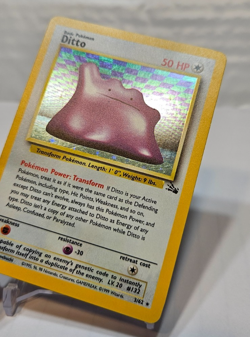 Ditto 3/62 Holo Rare Unlimited Fossil Pokemon 227 - Image 3