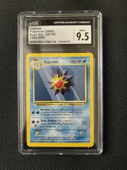 1999 Pokemon Base Set Starmie 64/102 CGC Mint+ 9.5 - Image 1