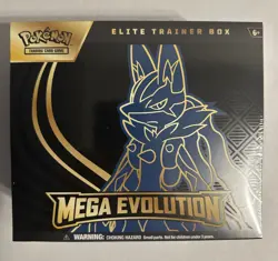 Pokemon TCG Mega Evolutions Lucario Elite Trainer Box ETB SEALED - Image 1