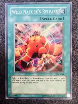 Yugioh Wild Nature's Release IOC-033 Super Rare Unlimited Edition Near Mint - Image 1
