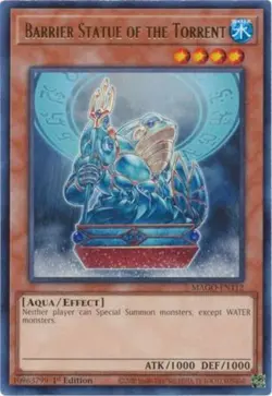 Yugioh! LP Barrier Statue of the Torrent - MAGO-EN112 - Rare - 1st Edition Light - Image 1