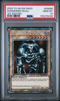 2024 YU-GI-OH! RA03-QUARTER CENTURY BONANZA 1ST ED #EN086 SUMMONED SKULL PSA 10 - Image 1