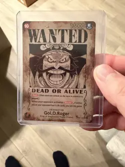 Gol D Roger OP09-118 SEC SP ENGLISH ONE PIECE Card Wanted Carrying on His Will - Image 1