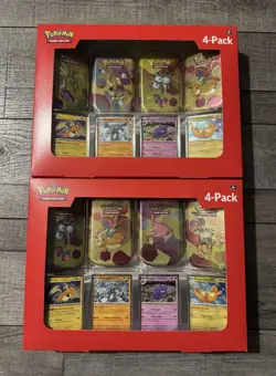 NEW Pokemon 4 Mini Tins 4 Promo Cards Bundle 151 Sam's Club - LOT OF 2 - Image 2