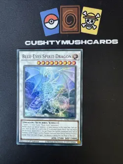 YUGIOH BLUE EYES SPIRIT DRAGON PURPLE ULTRA RARE LDS2-EN020 1ST EDITION - Image 1