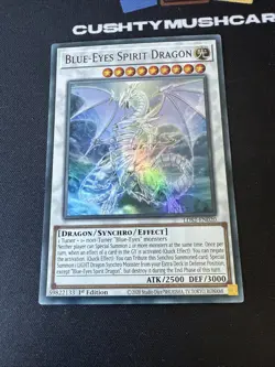 YUGIOH BLUE EYES SPIRIT DRAGON PURPLE ULTRA RARE LDS2-EN020 1ST EDITION - Image 2