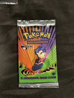 1st Edition Gym Challenge Koga Pokemon Card Booster Pack (New Sealed) - Image 1