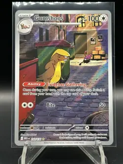 Gumshoos 153/132 Illustration Rare Mega Evolution Pokemon TCG Card En 2025 Nm - Image 1