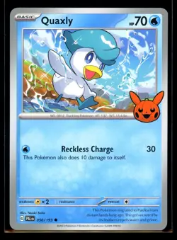 2023 Scarlet & Violet Series - Paldea Evolved Quaxly Non Holo #50 Pokemon Card - Image 1