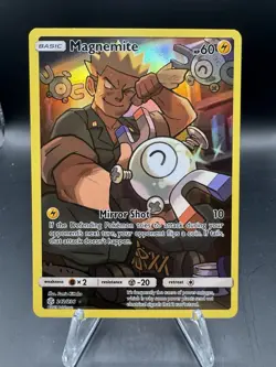 Pokemon Magnemite Cosmic Eclipse Full Art SM Holo Card 242/236 Secret Rare 1 - Image 1