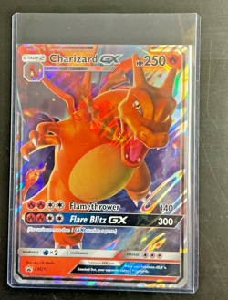 Pokemon Charizard GX Sun & Moon Promo #SM211 Jumbo Card LP - Image 1