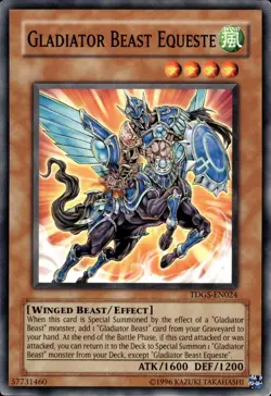 Gladiator Beast Equeste - TDGS-EN024 - LP - YuGiOh - Image 1