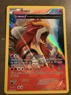 Pokemon TCG Entei Ancient Origins Holo Rare Card 15/98 - Image 3
