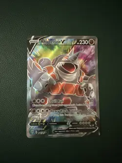 Rhyperior v Darkness Ablaze Holo Card 181/189 Full Art Ultra Rare Near Mint - Image 2