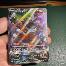 Rhyperior v Darkness Ablaze Holo Card 181/189 Full Art Ultra Rare Near Mint - Image 4