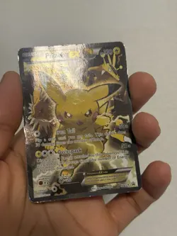 HP Pokemon Pikachu EX XY124 Black Star Promo 2016 Holo Card DMG-HP - Image 2