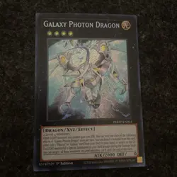 *** GALAXY PHOTON DRAGON *** 1ST EDITION SECRET RARE PHHY-EN078 MINT/NM YUGIOH! - Image 1
