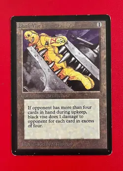 Black Vise - Beta Edition, Magic The Gathering - Image 1