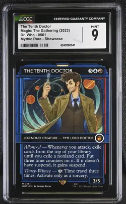 THE TENTH DOCTOR Doctor Who Showcase Mythic CGC 9 MTG EDH - Image 1