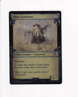 2023 MAGIC LOTR LORD OF THE RINGS SHOWCASE SCROLLS FOIL SHIRE SCARECROW - Image 1