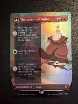 MTG The Legend of Roku (Borderless) [FOIL] - Avatar: The Last Airbender NM - Image 1
