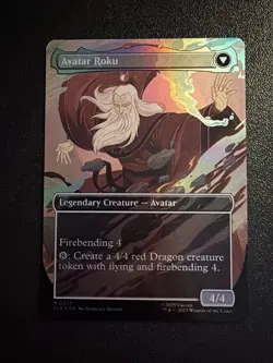 MTG The Legend of Roku (Borderless) [FOIL] - Avatar: The Last Airbender NM - Image 2
