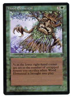 Wood Elemental -- MTG (SP Quality) - Legends - See scans!! - Image 1