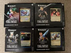 Sealed Final Fantasy Commander Deck Display (Set of 4) - Image 1