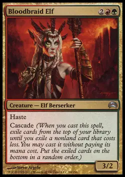 MTG Magic the Gathering Bloodbraid Elf (84/157) Planechase 2012 Edition LP - Image 1
