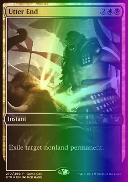 MTG Magic the Gathering Utter End (210/56) Khans of Tarkir Promos LP FOIL - Image 1