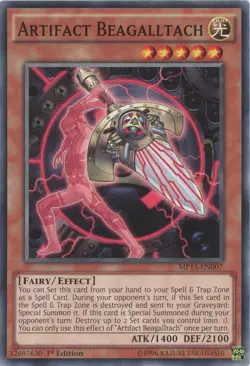 Yugioh Artifact Beagalltach MP15-EN007 Common 1st Edition LP x3 Play Set - Image 1