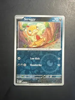 2024 Pokemon Scarlet Violet Paldean Fates Reverse Holo Foil Scraggy 60 /91 - Image 1