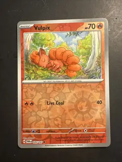 2024 Pokemon S&V Twilight Masquerade Reverse Holo Foil Vulpix 26 /167 - Image 1
