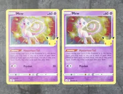 Mew Holo 11/25 Celebrations Pokemon TCG ENGLISH x2 - Image 1